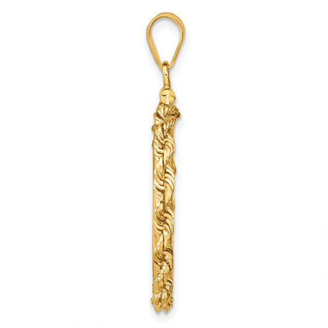 22 mm 14k Yellow Gold coin bezel pendant for US $5 Liberty Head Half Eagle — alternate view