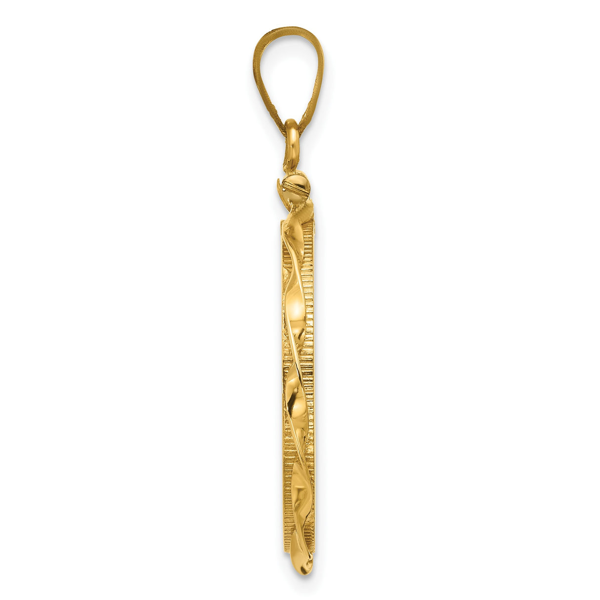 22 mm 14k Yellow Gold coin bezel pendant for US $5 Liberty Head Half Eagle — alternate view