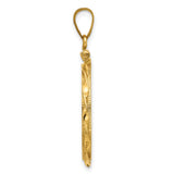 22 mm 14k Yellow Gold coin bezel pendant for US $5 Liberty Head Half Eagle — alternate view