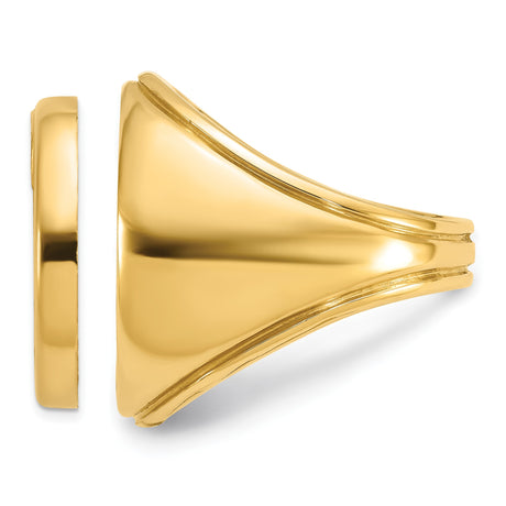 22 mm 14k Yellow Gold coin bezel ring for US $5 Liberty Head Half Eagle — additional image