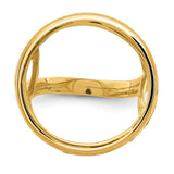 22 mm 14k Yellow Gold coin bezel ring for US $5 Liberty Head Half Eagle — additional image