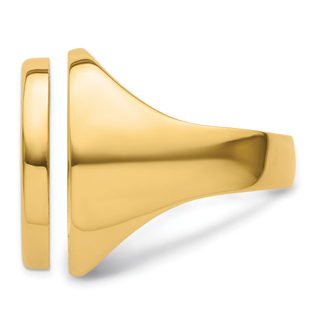 22 mm 14k Yellow Gold coin bezel ring for US $5 Liberty Head Half Eagle — additional image