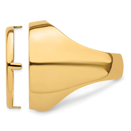 22 mm 14k Yellow Gold coin bezel ring for US $5 Liberty Head Half Eagle — additional image