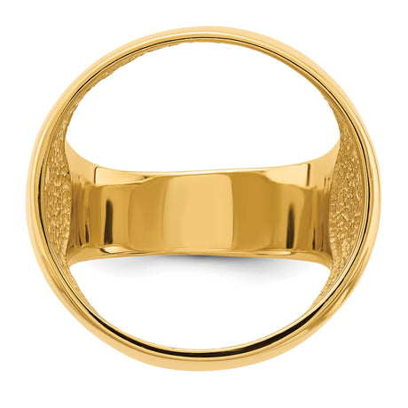 22 mm 14k Yellow Gold coin bezel ring for US $5 Liberty Head Half Eagle — additional image