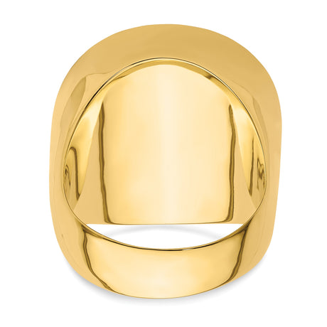 22 mm 14k Yellow Gold coin bezel ring for US $5 Liberty Head Half Eagle — additional image