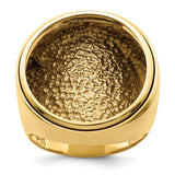 22 mm 14k Yellow Gold coin bezel ring for US $5 Liberty Head Half Eagle — additional image