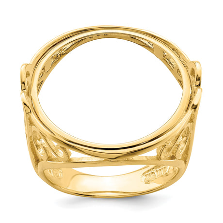 22 mm 14k Yellow Gold coin bezel ring for US $5 Liberty Head Half Eagle — additional image