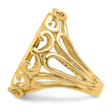 22 mm 14k Yellow Gold coin bezel ring for US $5 Liberty Head Half Eagle — additional image