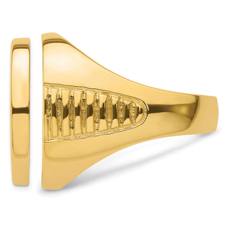 22 mm 14k Yellow Gold coin bezel ring for US $5 Liberty Head Half Eagle — additional image