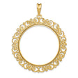 34 mm 14k Yellow Gold coin bezel pendant for US $20 Saint Gaudens Double Eagle