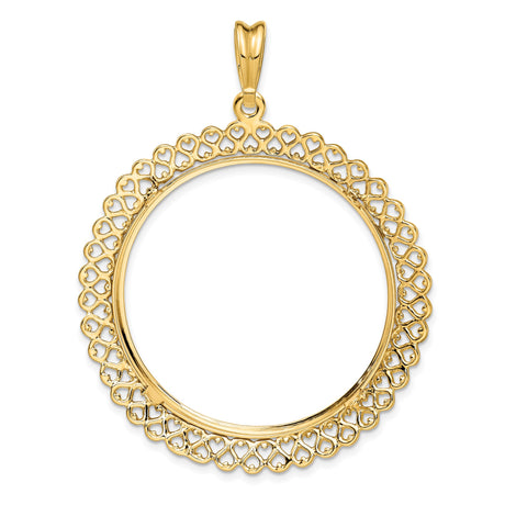 34 mm 14k Yellow Gold coin bezel pendant for US $20 Saint Gaudens Double Eagle — additional image