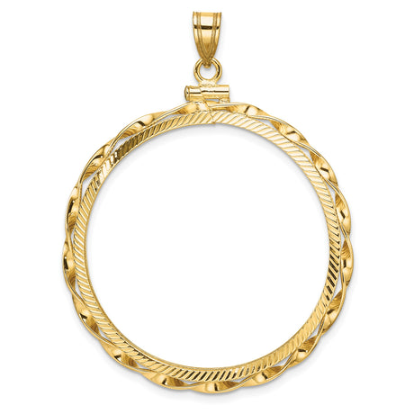 34 mm 14k Yellow Gold coin bezel pendant for US $20 Saint Gaudens Double Eagle