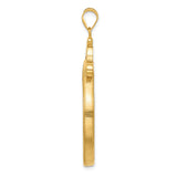 34 mm 14k Yellow Gold coin bezel pendant for US $20 Saint Gaudens Double Eagle — alternate view