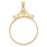 34 mm 14k Yellow Gold coin bezel pendant for US $20 Saint Gaudens Double Eagle