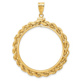 34 mm 14k Yellow Gold coin bezel pendant for US $20 Saint Gaudens Double Eagle — additional image