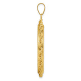34 mm 14k Yellow Gold coin bezel pendant for US $20 Saint Gaudens Double Eagle — alternate view
