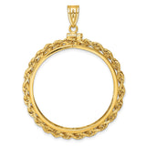 34 mm 14k Yellow Gold coin bezel pendant for US $20 Saint Gaudens Double Eagle — additional image