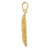 18 mm 14k Yellow Gold coin bezel pendant for US 10¢ Dime - Mercury — alternate view