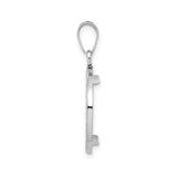18 mm 14k White Gold coin bezel pendant for US 10¢ Dime - Mercury — alternate view