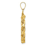 18 mm 14k Yellow Gold coin bezel pendant for US 10¢ Dime - Mercury — alternate view