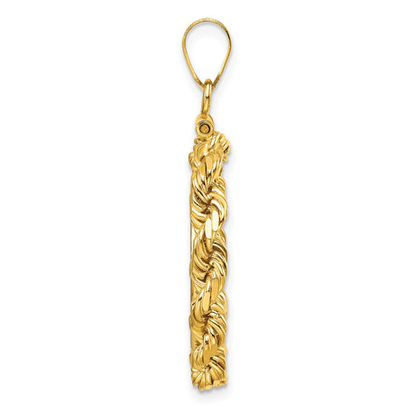 18 mm 14k Yellow Gold coin bezel pendant for US 10¢ Dime - Mercury — alternate view