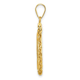 18 mm 14k Yellow Gold coin bezel pendant for US 10¢ Dime - Mercury — alternate view