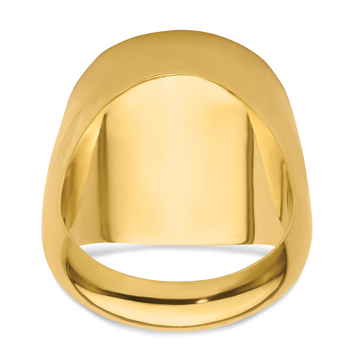18 mm 14k Yellow Gold coin bezel ring for US 10¢ Dime - Mercury — additional image