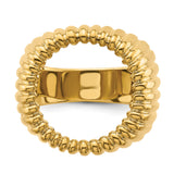 18 mm 14k Yellow Gold coin bezel ring for US 10¢ Dime - Mercury — additional image