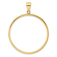 38 mm 14k Yellow Gold coin bezel pendant for US $1 Silver Morgan Dollar