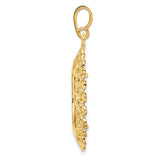 18 mm 14k Yellow Gold coin bezel pendant for US 10¢ Dime - Roosevelt — alternate view
