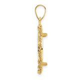 18 mm 14k Yellow Gold coin bezel pendant for US 10¢ Dime - Roosevelt — alternate view