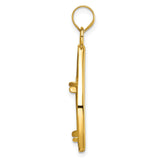 18 mm 14k Yellow Gold coin bezel pendant for US 10¢ Dime - Roosevelt — alternate view
