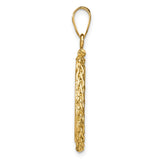 18 mm 14k Yellow Gold coin bezel pendant for US 10¢ Dime - Roosevelt — alternate view