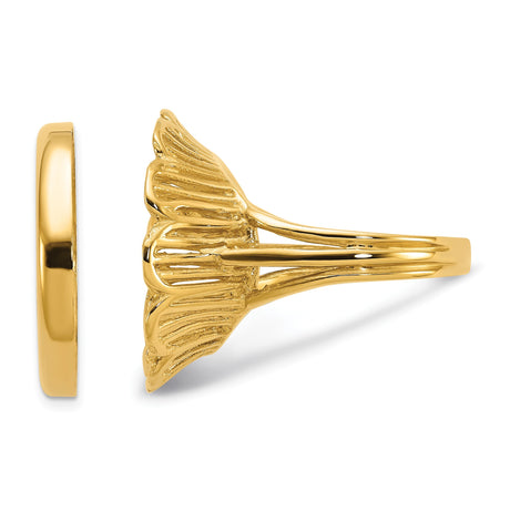 18 mm 14k Yellow Gold coin bezel ring for US 10¢ Dime - Roosevelt — additional image