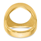 18 mm 14k Yellow Gold coin bezel ring for US 10¢ Dime - Roosevelt — additional image