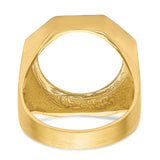 18 mm 14k Yellow Gold coin bezel ring for US 10¢ Dime - Roosevelt — additional image