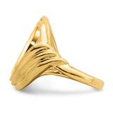 14 mm 14k Yellow Gold coin bezel ring for US 3¢ Trime Three Cent Silver — additional image