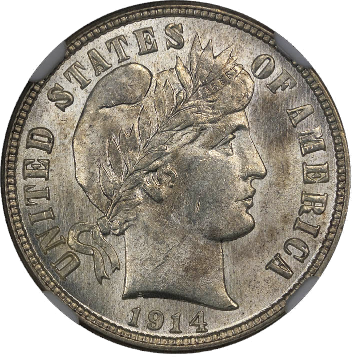 Barber Dime, representative coin